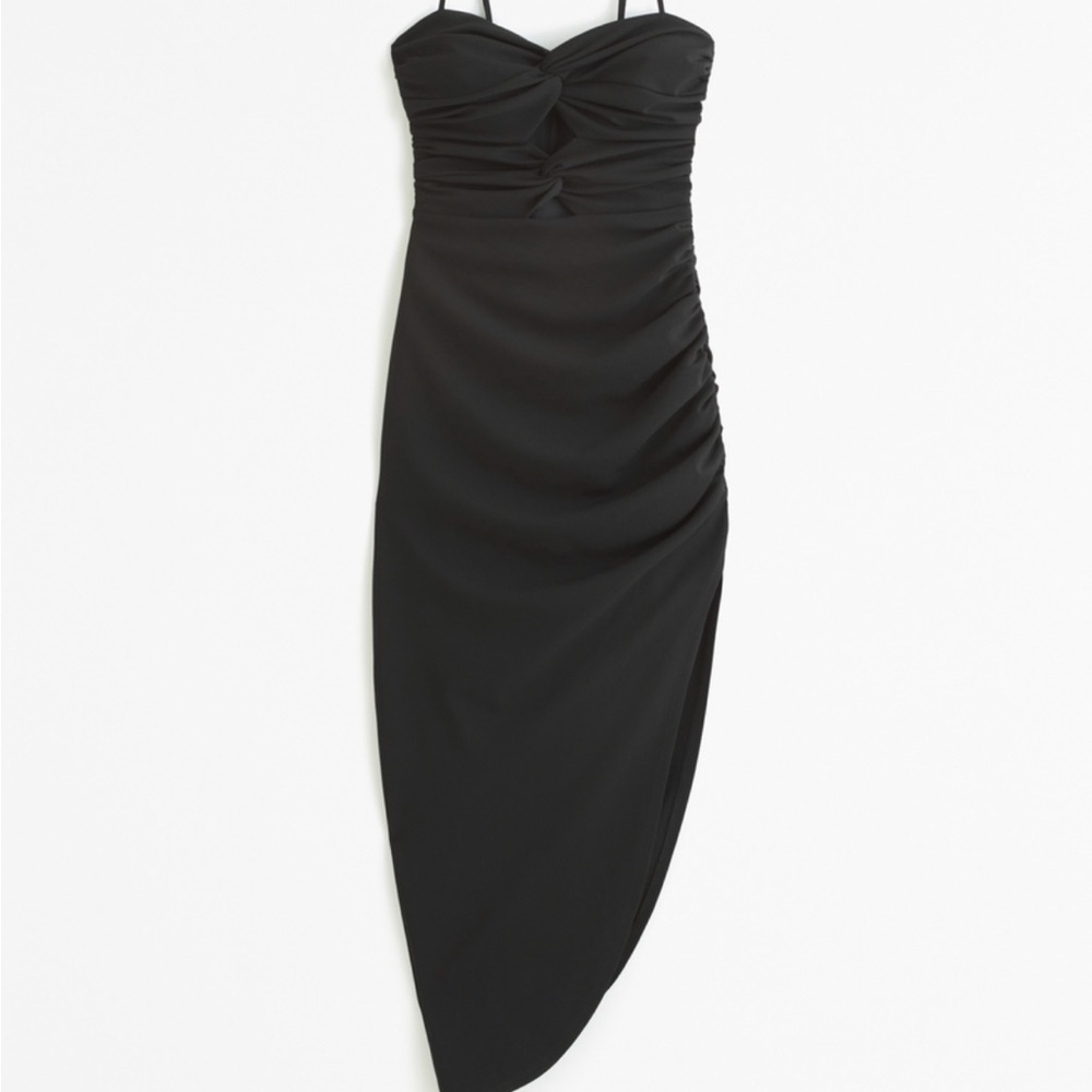 Elegant Black Strapless Dress